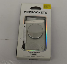 PopSockets Phone Wallet with Expanding Grip, Phone Card Holder, (box damaged)
