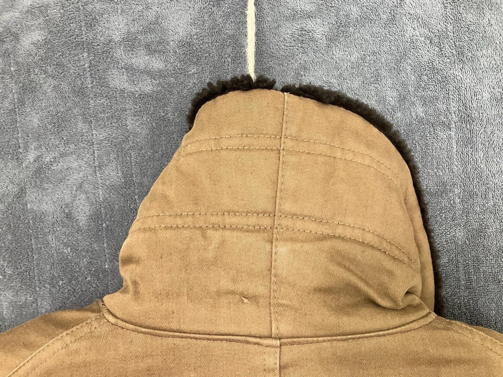VTG 1940s Hercules Jacket Men’s 46 Sheepskin Lined Collar Barnstormer Canadienne image 14