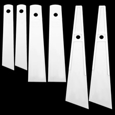 6 PCS Glue Applicator, Leather Scraping Spreader 3 Sizes White Smear Sticks Plas