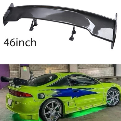 47'' Fiber Rear Trunk Spoiler Wing Adjustable GT-Style For Mitsubishi Eclipse C