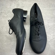 Bloch Lace-Up Black Leather Oxford Professional Tap Dance Shoes Womens Size 8M