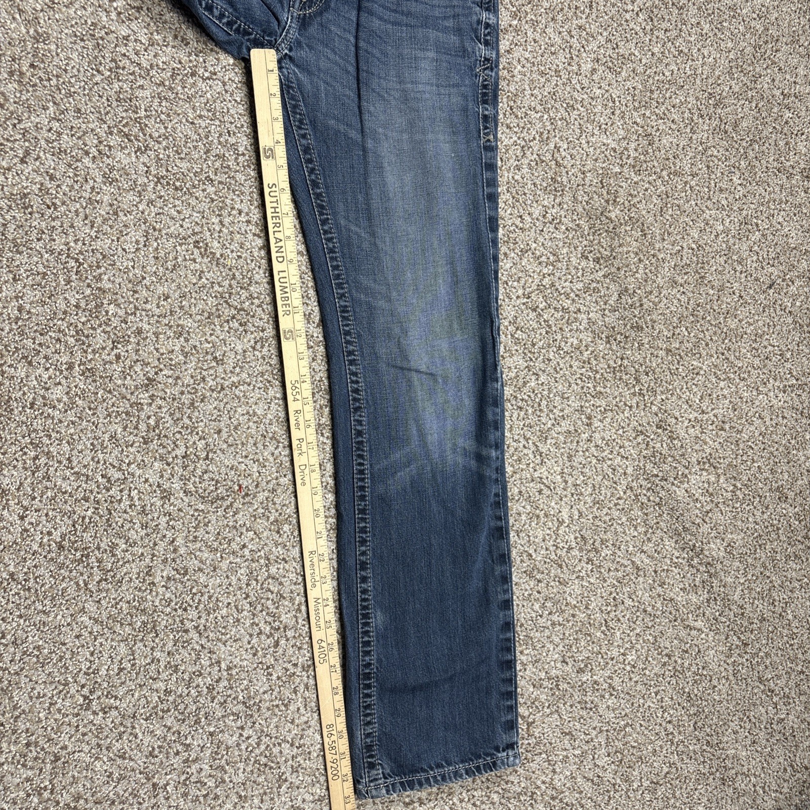 Ariat Mens M5 Slim Straight Denim Jeans Western 30/34 Fits 29 X 33 - View 9