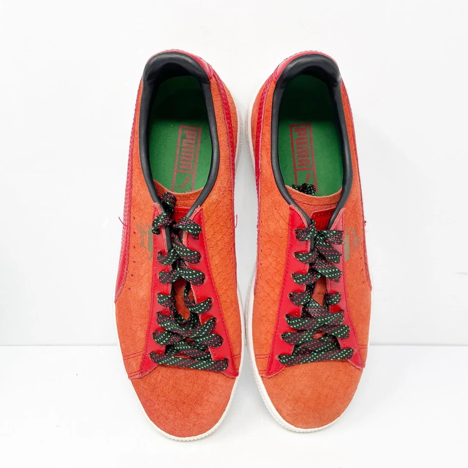 Puma Womens Clyde GCC 365589 02 Orange Casual Shoes Sneakers Size 7 - Image 4 of 4