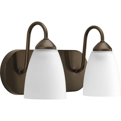 Progress Lighting P2707 Gather 2 Light Bathroom Vanity Light - Bronze