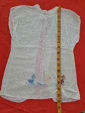 Vintage 1930's CHILD'S BABY Hand Embroidered DUCKS APRON