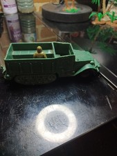 Vintage marx battleground halftrack forest green with Payton driver good cond