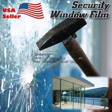 Clear Security Window Film Shatterproof Glass Protection Anti Shatter 4Mil 8Mil
