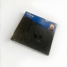 Disney Mickey Mouse Embossed Scrapbook Black 12" 12" Album Gift Photo Seal Rip