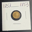 1853 US Gold $1 Liberty Head Gold Dollar