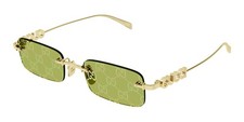 Gucci GG1808S Gold/Green With Gucci Logo Flash 002 Sunglasses