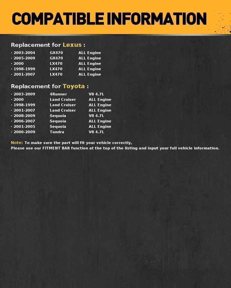 NEW Starter For 2003-2009 Lexus GX470 1998 - 2007 Lexus LX470 4.7L V8 - Image 2 of 4