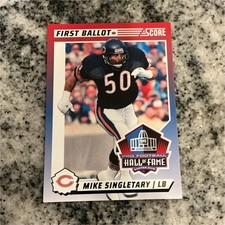 Panini 2024 Score First Ballot Hall of Fame Mike Singletary Chicago Bears #4