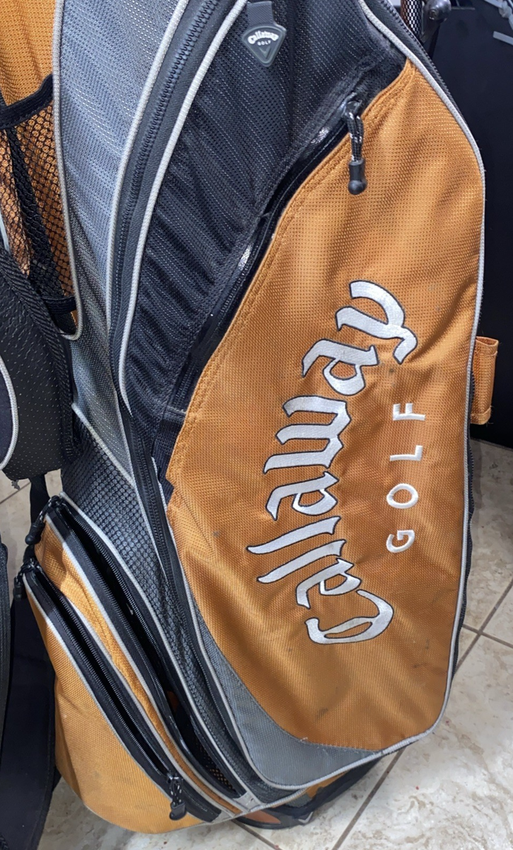 Callaway Warbird 6 Way Divider Golf Stand Bag - Orange & Black | eBay
