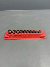 Snap On Tools NEW 110TMY 1/4" Drive SAE Shallow 6-pt (3/16-9/16") Socket Set USA