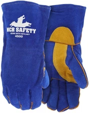 MCR Heavy Duty Lined Leather Protective Welding Steel Fabrication Work Gloves