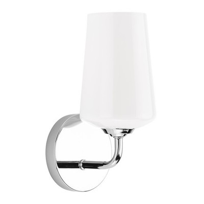 Progress Lighting Celino 1-Lt Wall Sconce, Polished Chrome/White - P710149-015