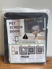 Pet Screen Door 9.4x11.4 In. Lockable Dog Screen Door Self-Closing