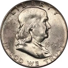 1957 PCGS MS65 Gem BU Franklin Half Dollar - Lustrous, Toned, Very Close to FBL!