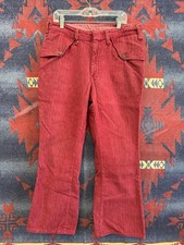 Vintage Corduroy Bell Bottoms Mule Ear Scovill Zip 70s 31x27.5