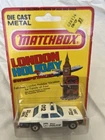 Vintage Matchbox Car, No. 10, Police Car, Metro