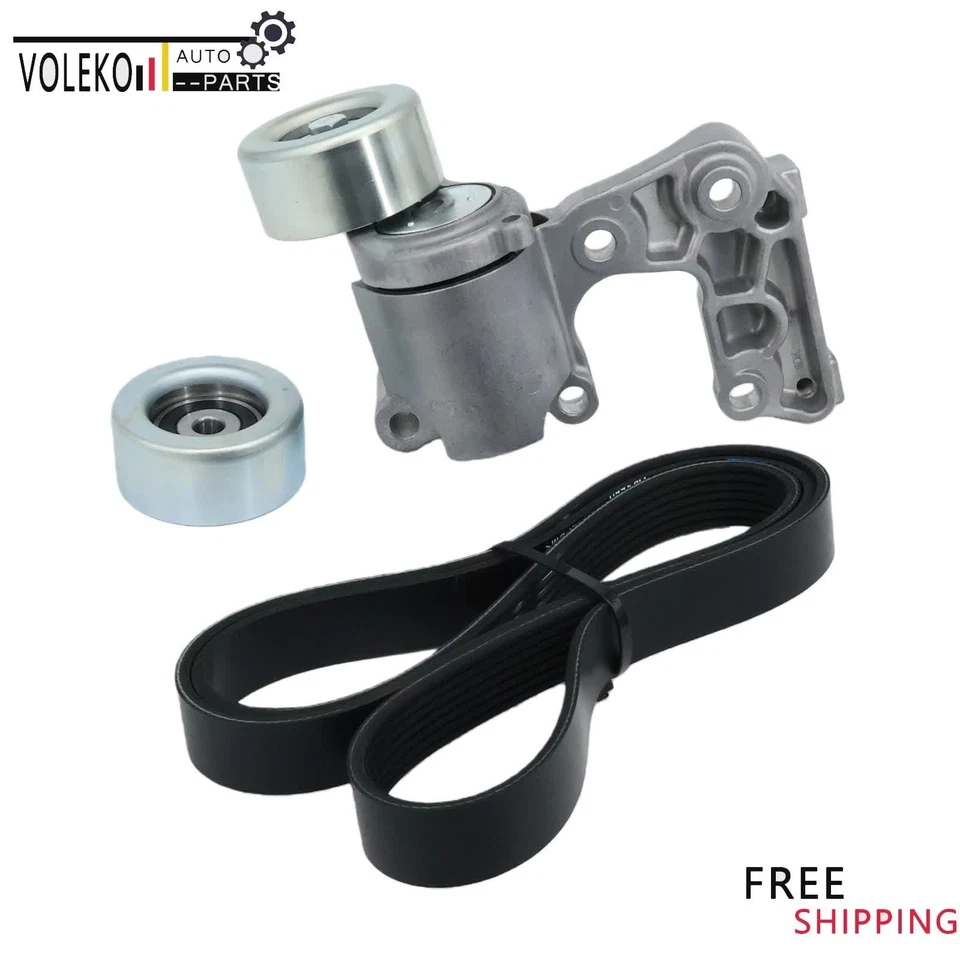 Serpentine Belt Drive Tensioner Kit Fit For Toyota Avalon Camry Highlander Lexus - Image 2 of 4