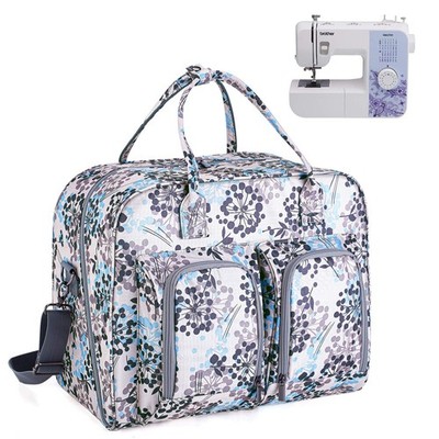 Teamoy Sewing Machine Carrying Case, Sewing Machine Tote with Bottom Wooden B...