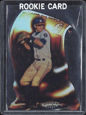 その他 CARLOS CORREA bowman refractor auto CARLOS CORREA 2014 BOWMAN CHROME FIRE DIE CUT REFRACTOR PROSPECT