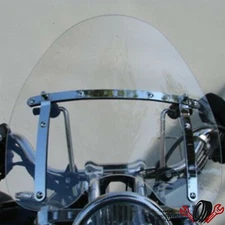 For Honda Shadow VLX 600 VT600 VT600C 18"x16" Clear Windshield 7/8" 1" Handlebar