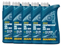 5X1 Liter KompressorenöL Iso 100 Din 51506 KompressoröL Vdl / Vcl / Vbl