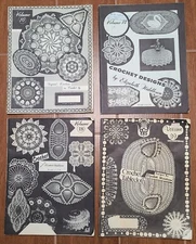 Lot 4 Crochet Designs Patterns Booklets Elizabeth Hiddleson Vol 10 + 14 + 18 +39