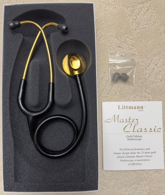 RARE - 23K GOLD PLATED - 3M Littmann Master Classic II Stethoscope
