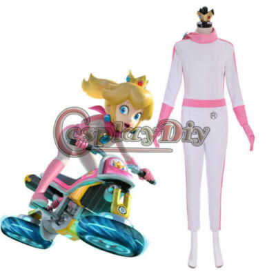 NEW Mario Kart 8 Princess Peach Daisy Rosalina Bike Suit Cosplay Costume
