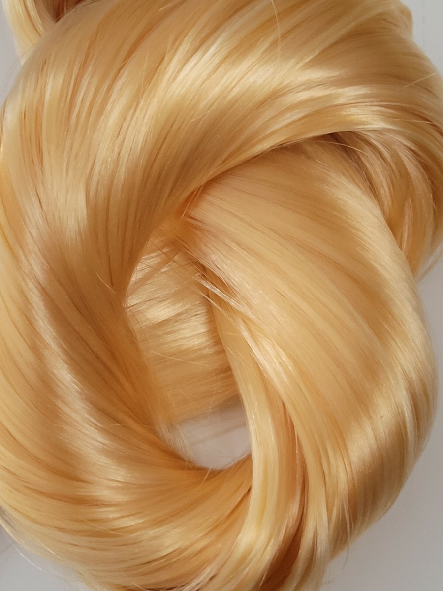 Nylon Doll Hair Peachy Blond ReRooting Custom Barbie My Little