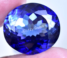 Natural Blue Ceylon Sapphire 28.55 Ct Oval Certified Flawless Loose Gemstone