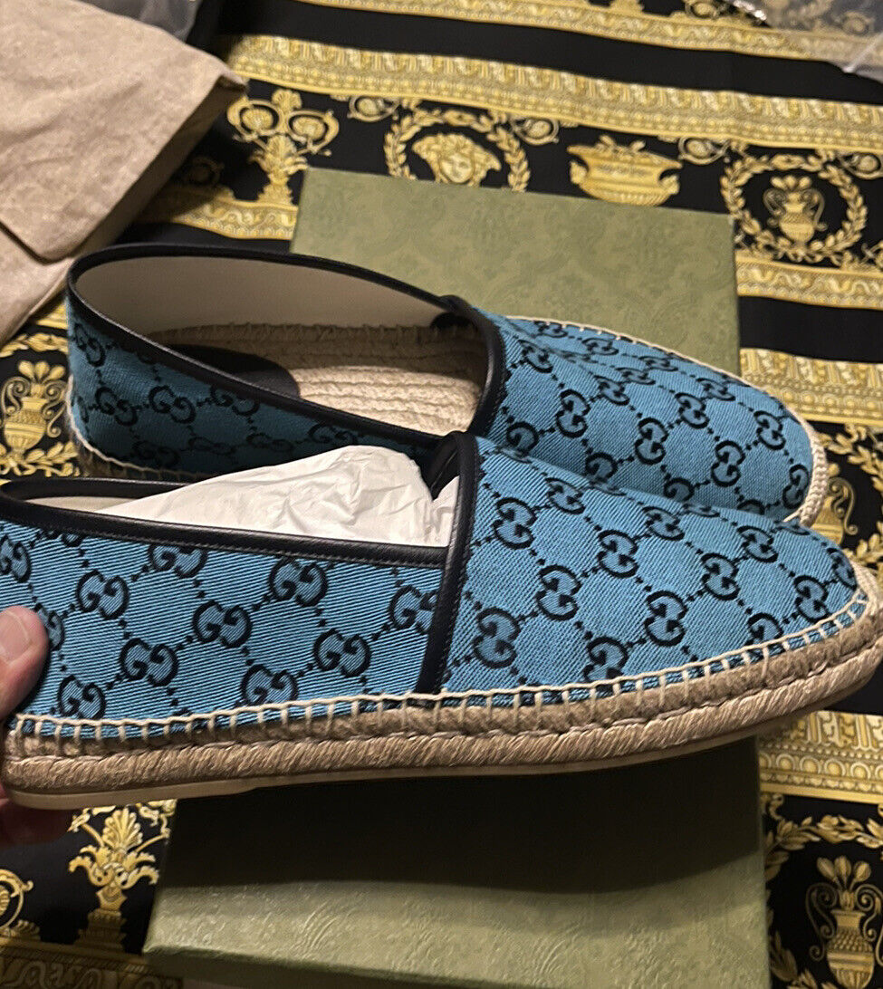 NEW Authentic Gucci GG Monogram Canvas Leather Espadrilles NEW Authentic Gucci GG Monogram Canvas Leather Espadrilles