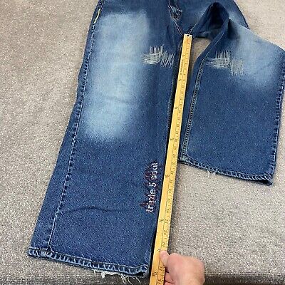 Triple Five Soul Jeans Men 40x32 Blue Wash Denim Pants Baggy Triple Five Soul Jeans Men 40x32 Blue Wash Denim Pants Baggy