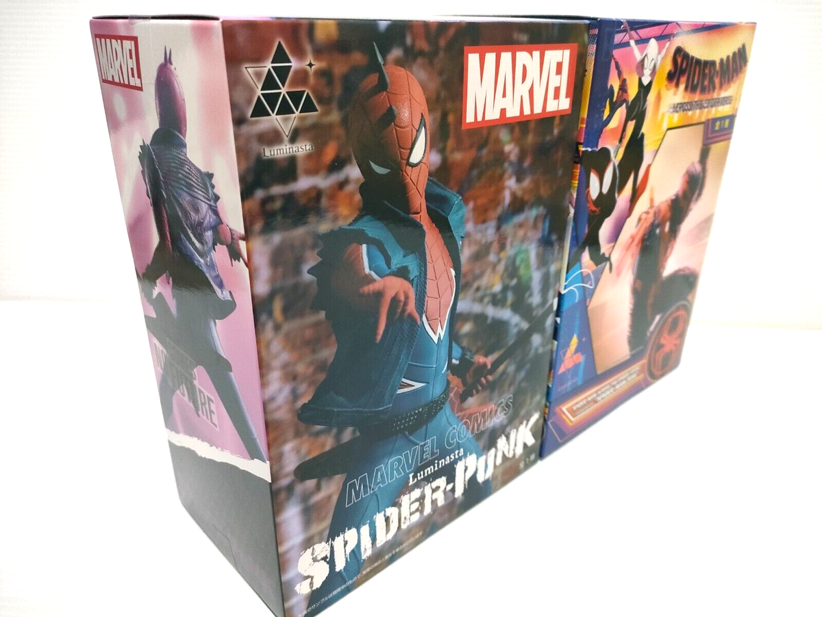 Marvel Comics Luminasta Spider Punk Spider-man 2099 Figure Set of