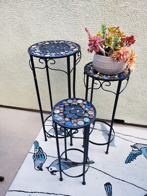 Matching Pedestal Tables Set