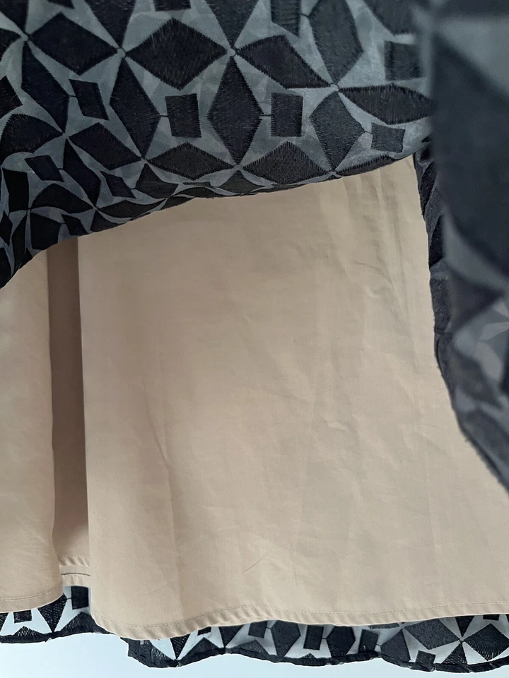 Veronika Maine Black Lace Layered Skirt - image 4 of 4