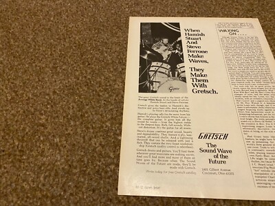 JBF62 ADVERT 11X6 HAMISH STUART & GRETSCH DRUMS