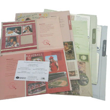 Lot of 5 Creative Memories Page Patterns Fall Family Nature Easter Summer D 