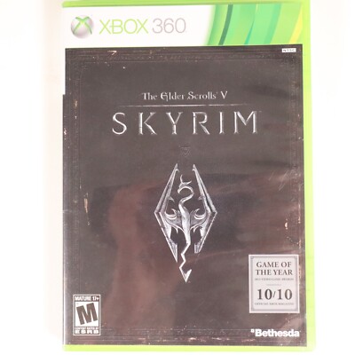 Xbox 360 Skyrim The Elder Scrolls V - Box, Disc & Booklet | eBay