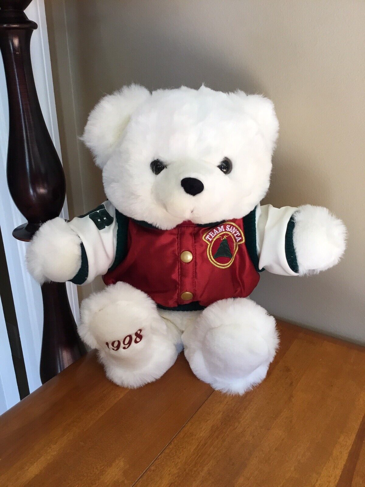 Vintage 1998 Holiday Plush Teddy Bear