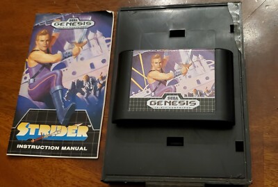 Strider Sega Genesis With Manual And Replacement Case