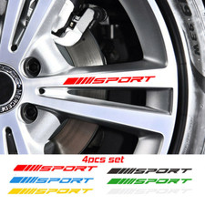 4pc Wheels Rims Sport Racing Decal Stripes Stickers Emblem Race Car Suv Truck