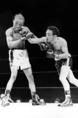 1949 Featherweight Fight II WILLIE PEP vs SANDY SADDLER 4x6 Photo Print