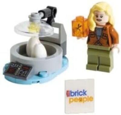 LEGO Jurassic World: Ellie Sattler Minifigure Dino Lab, Eggs and  Mosquito