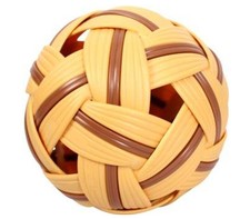 SEPAK TAKRAW Kick Volleyball Training Sport Ball Game (BROWN)