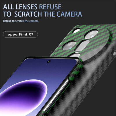 For OPPO Find X7 Ultra, Luxury Carbon Fiber Business Pattern PC Slim Cover Case