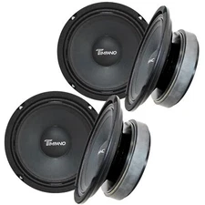 Timpano 2 Pair of 6.5-inch 8-Ohm 400-Watt Shallow Mid-Range Speaker TPT-MD6-SLIM